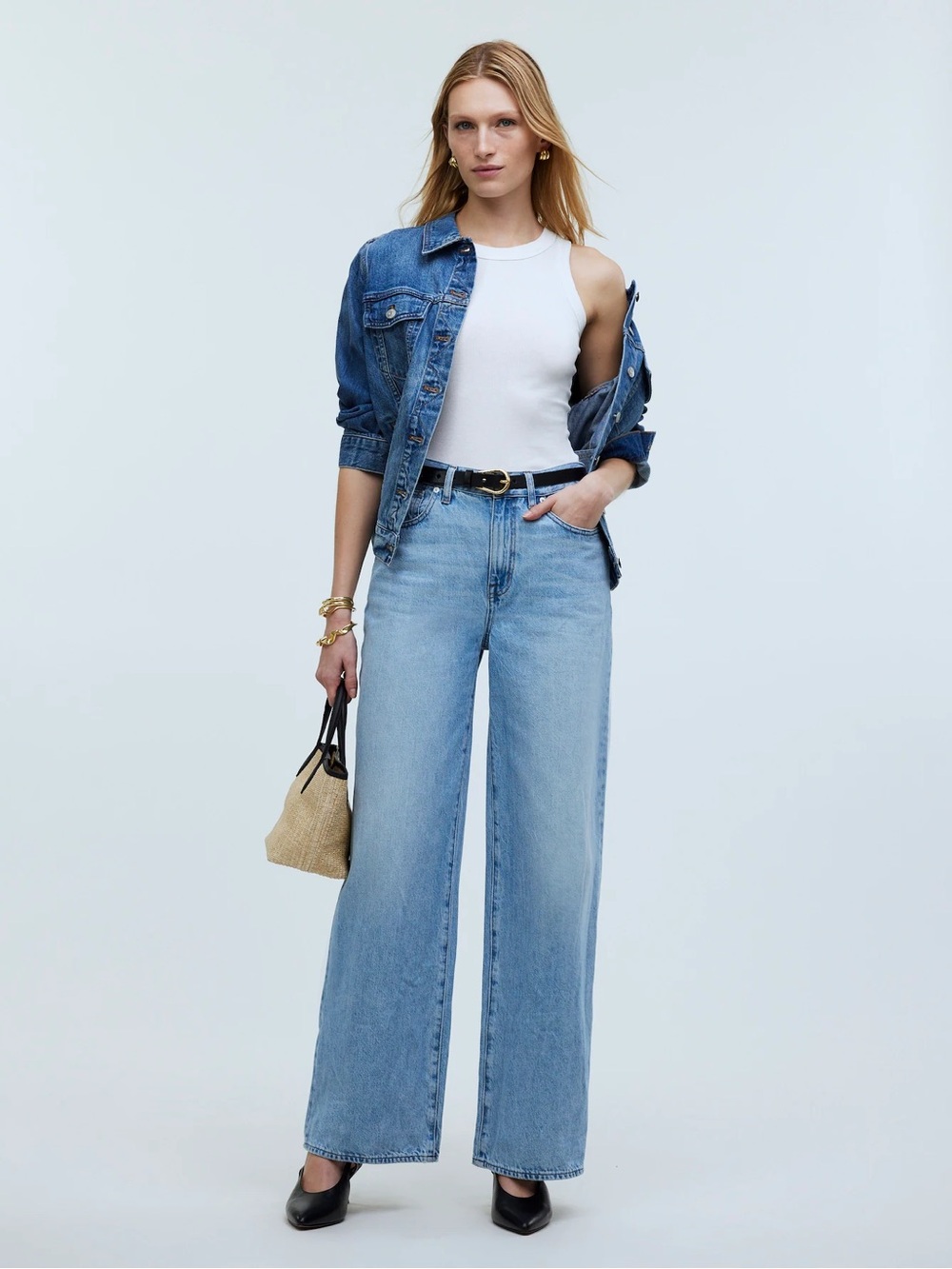 Superwide-Leg Jeans in Ahern Wash: Airy Denim Edition - Picture 3 of 16